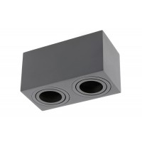 Точечный светильник накладной GTV OS-AV80160KW2-00 AVEIRO DUO, 2xGU10 MR16, IP20, алюминий, черный