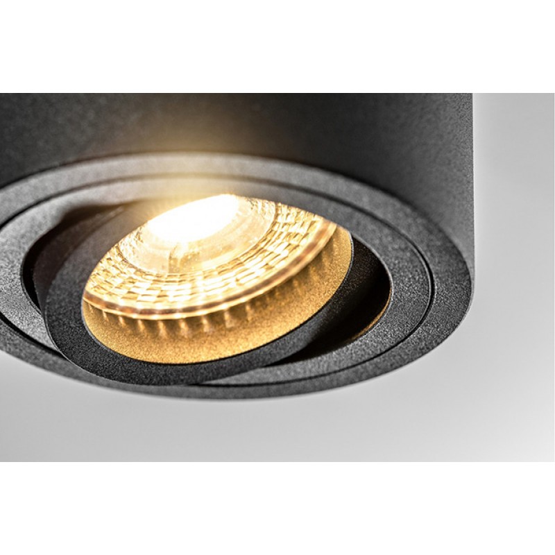 Точечный светильник накладной GTV OS-AV8085OK1-00 AVEIRO, 1xGU10 MR16, IP20, алюминий, черный