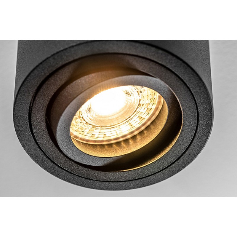 Точечный светильник накладной GTV OS-AV8085OK1-00 AVEIRO, 1xGU10 MR16, IP20, алюминий, черный