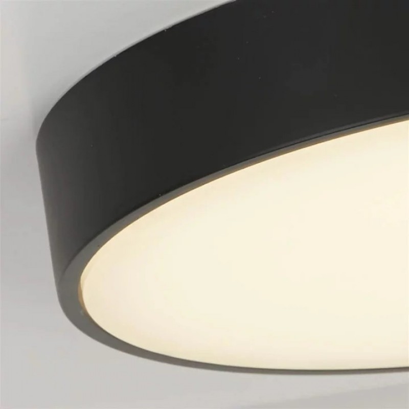 Стельовий світильник Searchlight 85431BK Palma LED Flush, Black Polycarbonate with White Diffuser, 12 Вт, 651 лм, 3000К