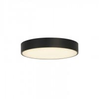 Потолочный светильник Searchlight 85431BK Palma LED Flush, Black Polycarbonate with White Diffuser, 12 Вт, 651 лм, 3000К