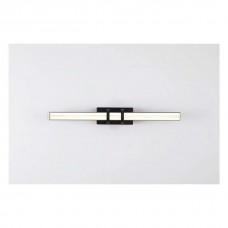 Подсветка для зеркала Searchlight 66412BK Parma LED Wall Light, Matt Black Metal & Clear Glass, 10 Вт, 320 лм, 3000К