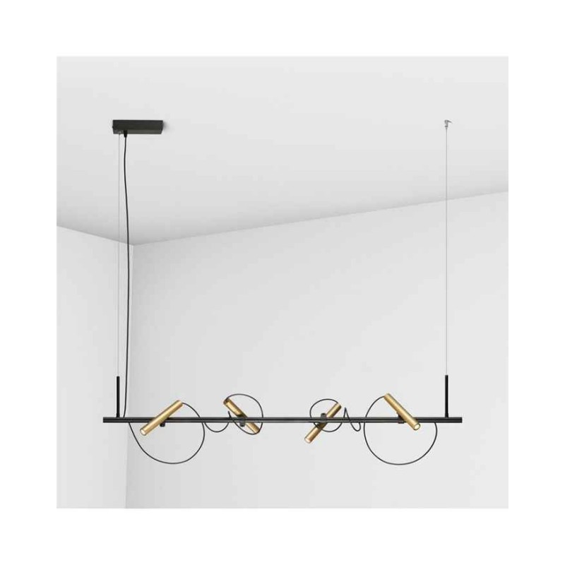 Подвесной светильник, люстра Imperium Light 7664130.05.12.91 Odem LED 4x6W 3000К IP20 золотой