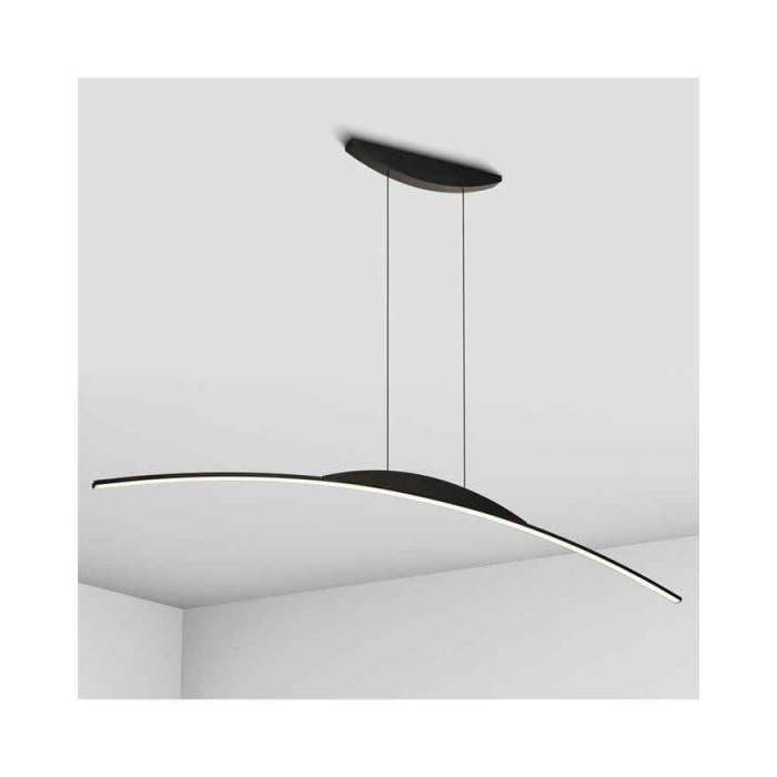 Подвесной светильник, люстра Imperium Light 7681148.05.91 Curved LED 1x20W 3000К IP20 черный Подвесной светильник, люстра Imperium Light 7681148.05.91 Curved LED 1x20W 3000К IP20 черный