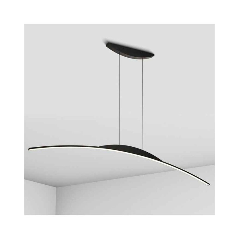 Подвесной светильник, люстра Imperium Light 7681148.05.92 Curved LED 1x20W 4000К IP20 черный