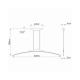 Подвесной светильник, люстра Imperium Light 7681148.05.92 Curved LED 1x20W 4000К IP20 черный