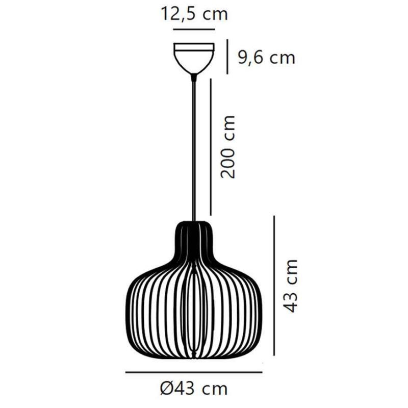 Подвесной светильник, люстра Nordlux 2512053014 Hazo E27 1x60W IP20 бежевый