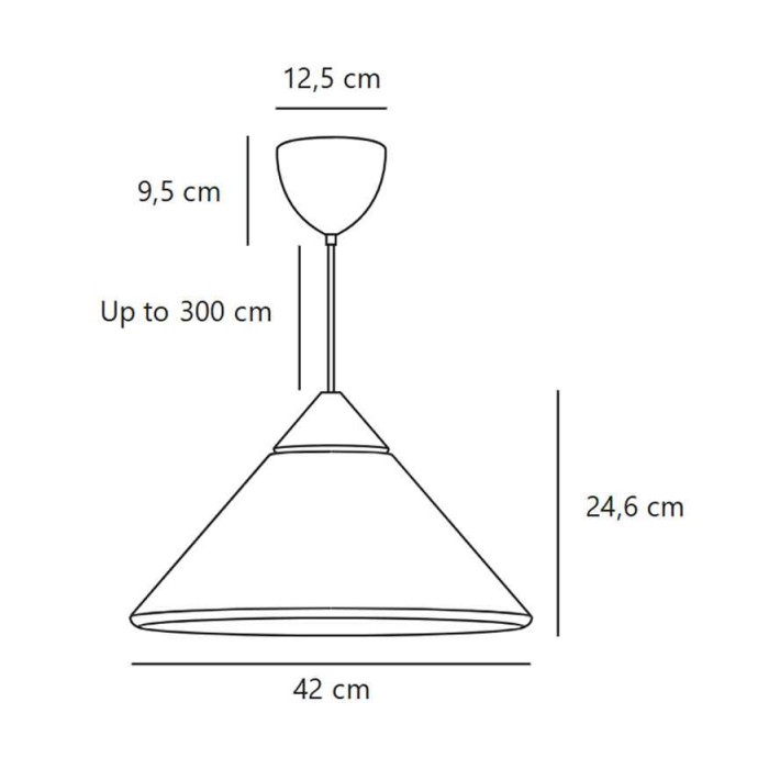 Подвесной светильник, люстра Nordlux 2520083003 Kinto E27 1x60W IP20 черный
