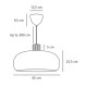 Подвесной светильник, люстра Nordlux 2520103003 Aurelio E27 1x25W IP20 черный