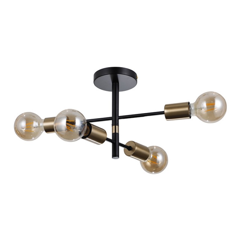 Люстра Italux PND-4025-4-BL-HBR Piansi