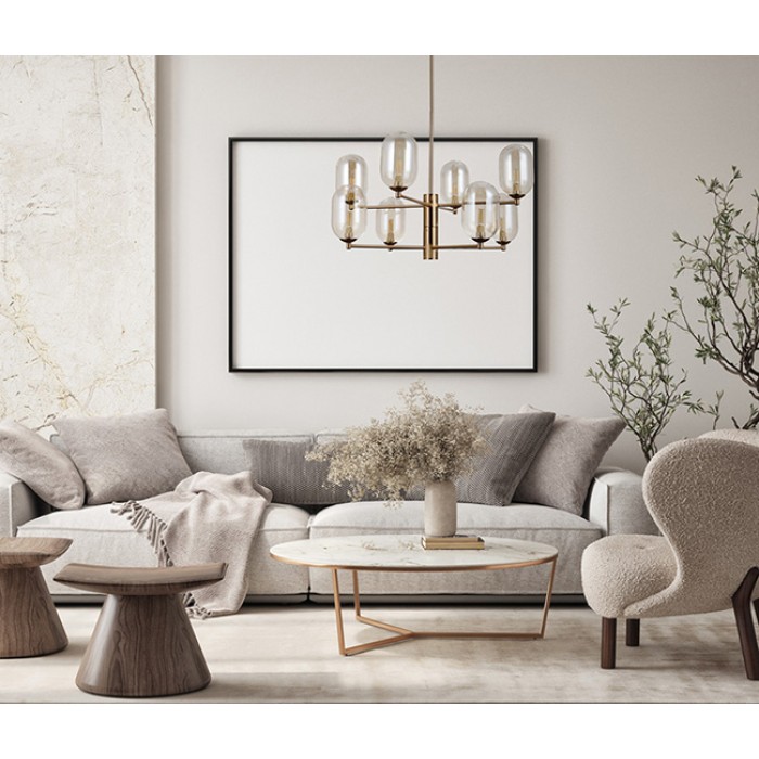 Люстра - Italux PND-4215-8-HBR Perano