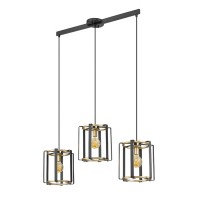 Подвесной светильник Italux PND-44003-3-BK-GD Primero