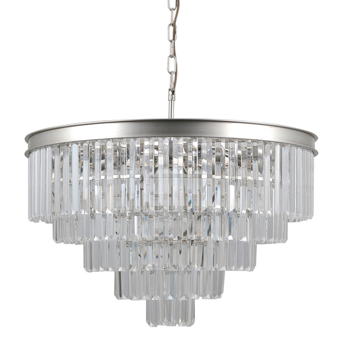 Люстра - Italux PND-44372-11A-SLVR-BRW Verdes