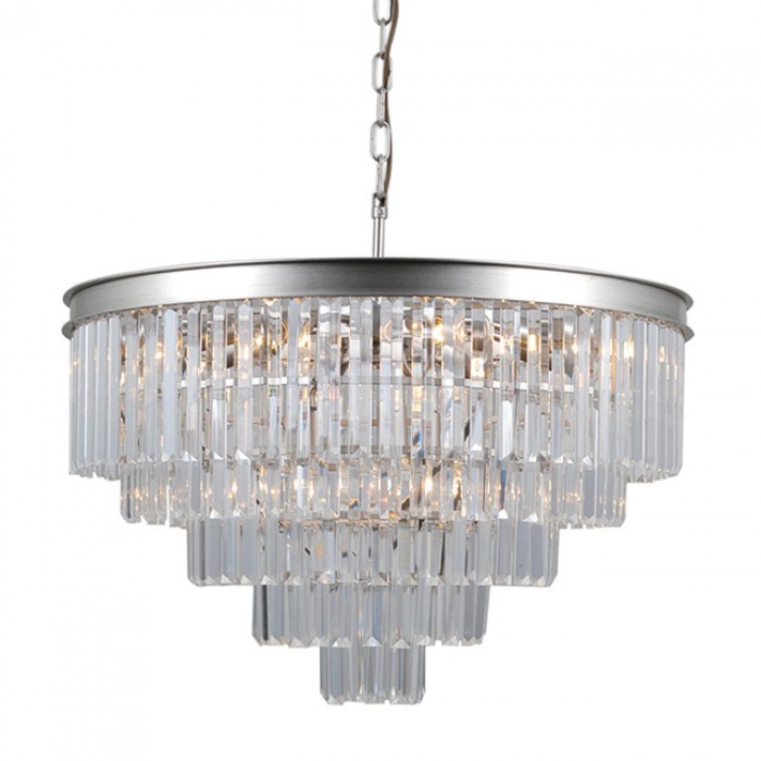 Люстра - Italux PND-44372-11A-SLVR-BRW Verdes