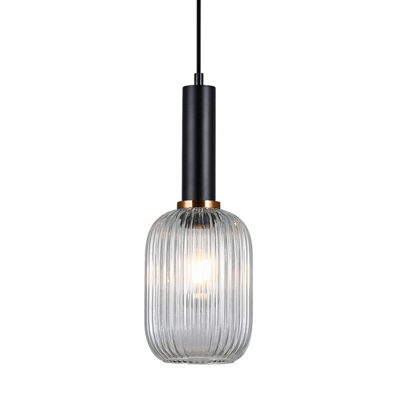 Подвесной светильник Italux PND-5588-1M-BK+CL Antiola