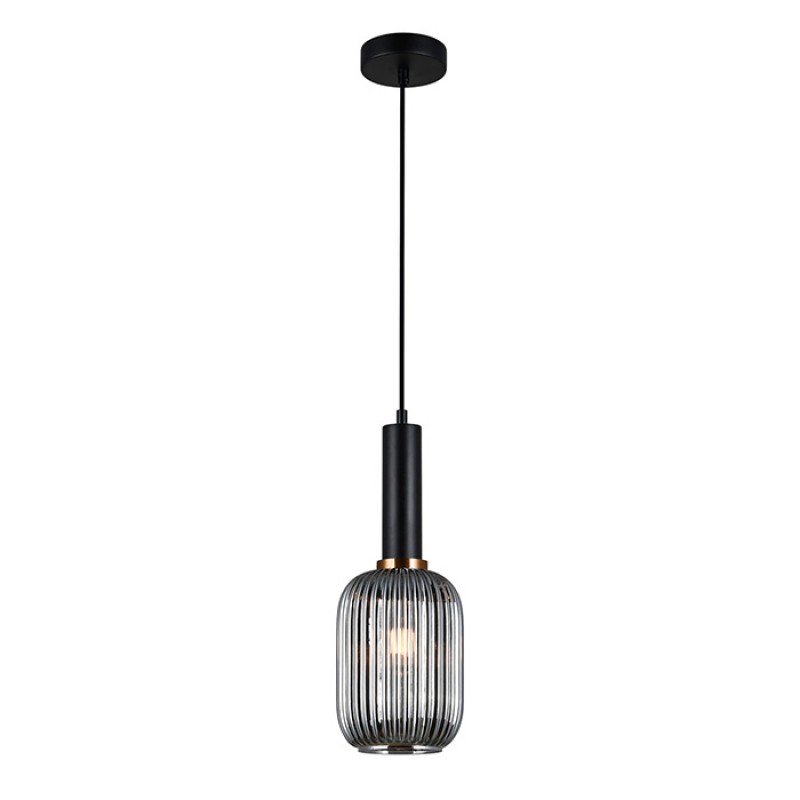 Подвесной светильник Italux PND-5588-1M-BK+SG Antiola