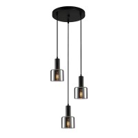 Подвесной светильник Italux PND-65342-3A-BK+SG Santia