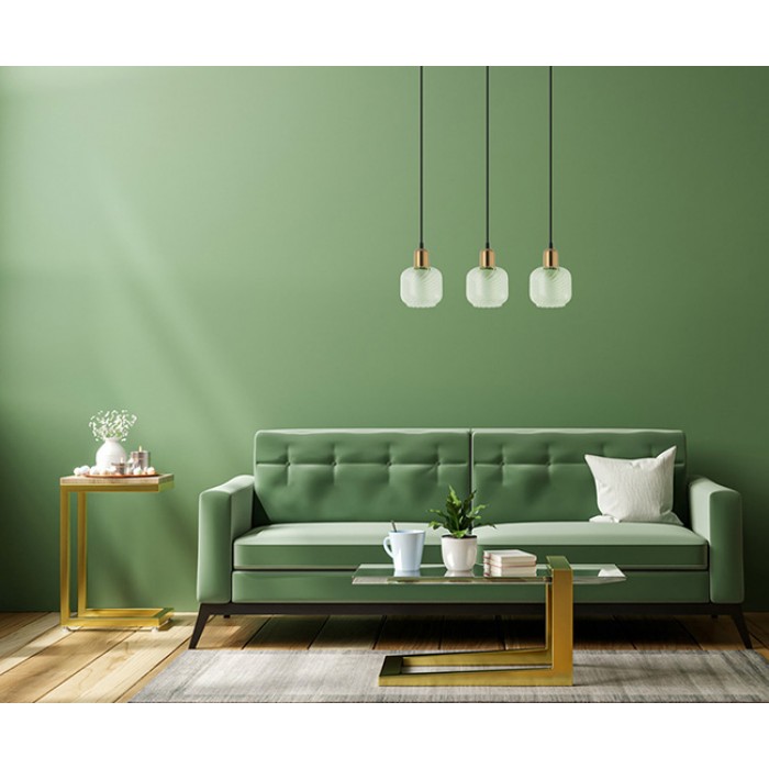 Подвесной светильник Italux PND-67594-3-BRO+CL Lamezia