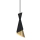Підвісний світильник Italux PND-85949-1 BK+GD Malia