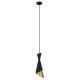 Підвісний світильник Italux PND-85949-1 BK+GD Malia