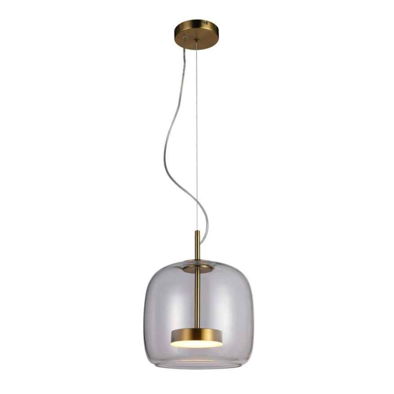 Подвесной светильник, люстра Italux PND-17760A-BRSS-CL Caste LED 1x10W 3000K 850Lm IP20 золотой
