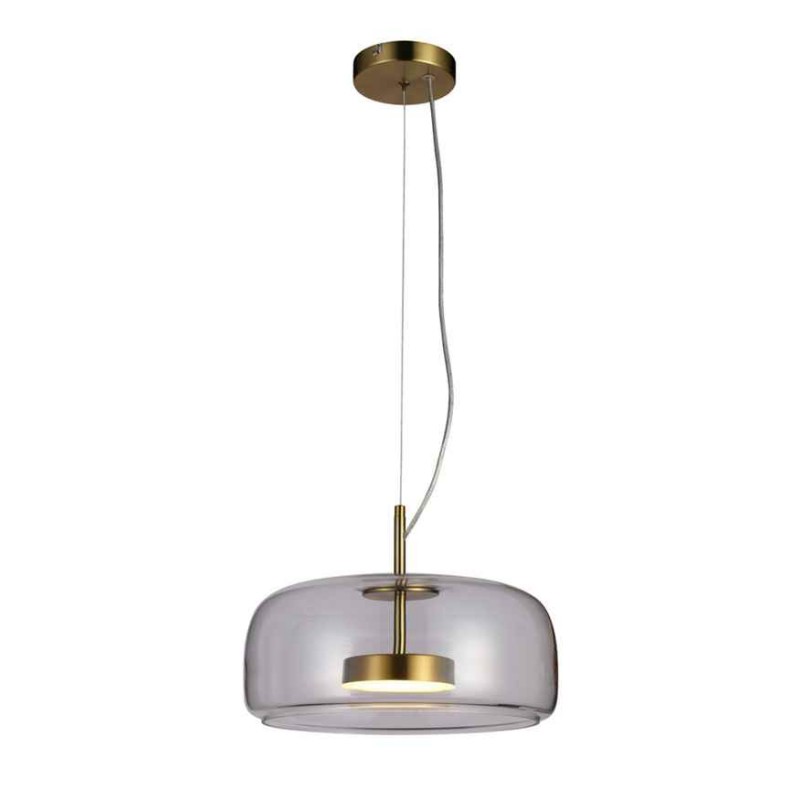Підвісний світильник, люстра Italux PND-17760B-BRSS-CL Caste LED 1x10W 3000K 850Lm IP20 золотий