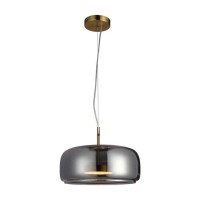 Светильник подвесной, люстра Italux PND-17760B-BRSS-SG Caste LED 1x10W 3000K 850Lm IP20 дымчатый