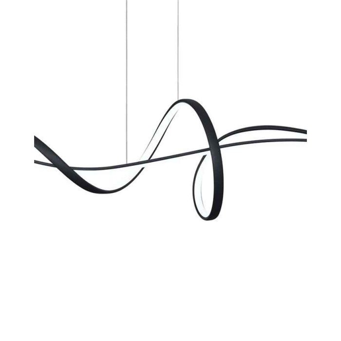 Подвесной светильник, люстра Italux PND-23523-BK Mila LED 1x40W 3000K-6000K 3700Lm IP20 черный