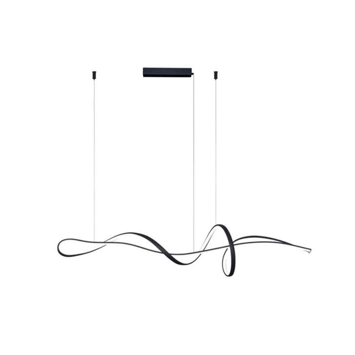 Подвесной светильник, люстра Italux PND-23523-BK Mila LED 1x40W 3000K-6000K 3700Lm IP20 черный