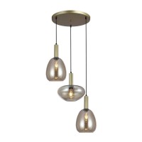 Подвесной светильник, люстра Italux PND-23541-3-GD-CH Gater E27 3x40W IP20 золотой