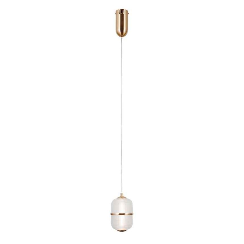 Підвісний світильник, люстра Italux PND-34375-1-HBR Alani LED 1x6W 3000K 588Lm IP20 золотий