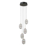 Підвісний світильник Italux PND-34375-5-BK Alani LED 5x28W 3000K 2184Lm IP20 чорний