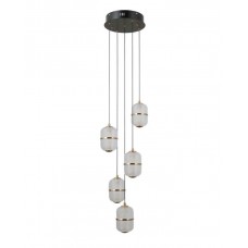 Підвісний світильник Italux PND-34375-5-BK Alani LED 5x28W 3000K 2184Lm IP20 чорний