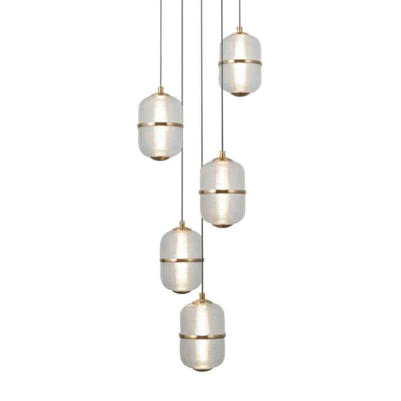 Підвісний світильник Italux PND-34375-5-BK Alani LED 5x28W 3000K 2184Lm IP20 чорний
