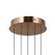 Підвісний світильник, люстра Italux PND-34375-5-HBR Alani LED 5x28W 3000K 2184Lm IP20 золотий