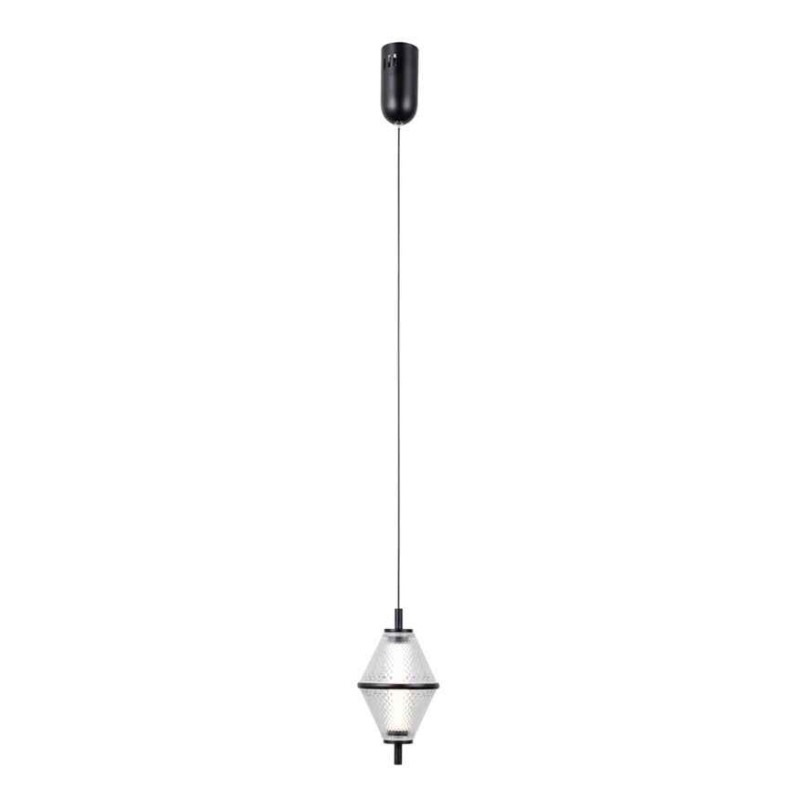 Підвісний світильник, люстра Italux PND-34395-1-BK Fuente LED 1x5W 3000K 422Lm IP20 чорний
