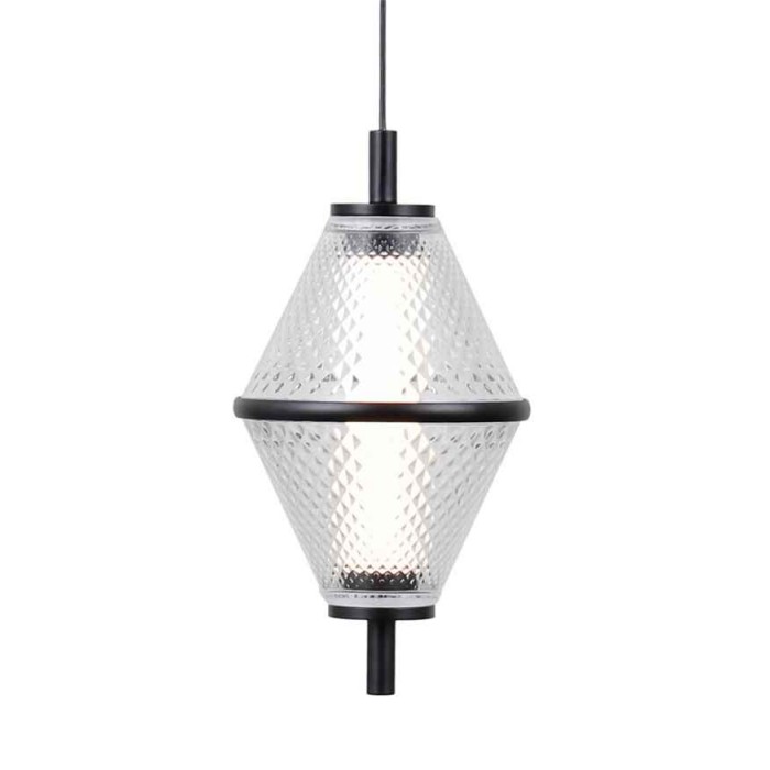 Підвісний світильник, люстра Italux PND-34395-1-BK Fuente LED 1x5W 3000K 422Lm IP20 чорний