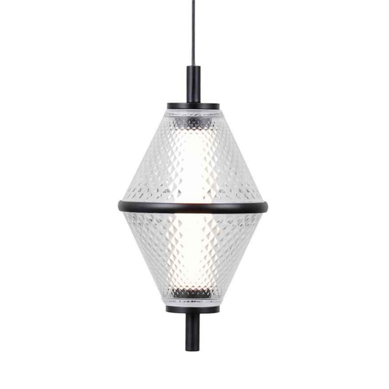 Підвісний світильник, люстра Italux PND-34395-1-BK Fuente LED 1x5W 3000K 422Lm IP20 чорний