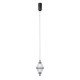 Підвісний світильник, люстра Italux PND-34395-1-BK Fuente LED 1x5W 3000K 422Lm IP20 чорний