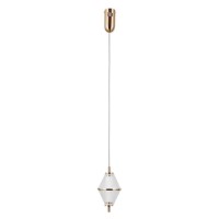 Подвесной светильник, люстра Italux PND-34395-1-HBR Fuente LED 1x5W 3000K 422Lm IP20 золотой Подвесной светильник, люстра Italux PND-34395-1-HBR Fuente LED 1x5W 3000K 422Lm IP20 золотой
