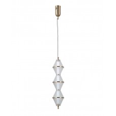 Підвісний світильник, люстра Italux PND-34395-3V-HBR Fuente LED 3x15W 3000K 1108Lm IP20 золотий