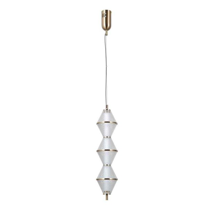 Підвісний світильник, люстра Italux PND-34395-3V-HBR Fuente LED 3x15W 3000K 1108Lm IP20 золотий