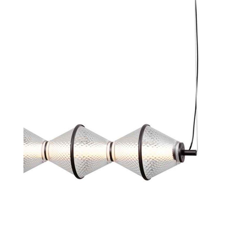 Підвісний світильник, люстра Italux PND-34395-5-BK Fuente LED 5x25W 3000K 1576Lm IP20 чорний