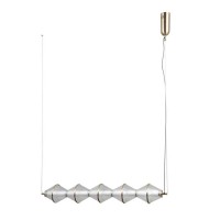 Підвісний світильник, люстра Italux PND-34395-5-HBR Fuente LED 5x25W 3000K 1576Lm IP20 золотий