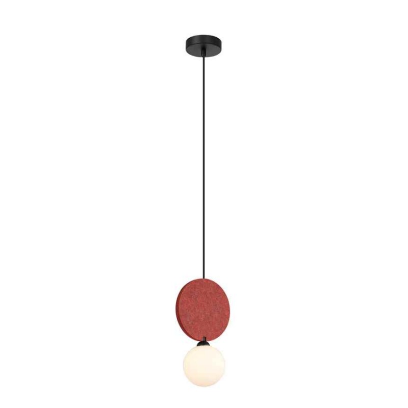 Підвісний світильник, люстра Italux PND-59779-1M-RED Andrea G9 1x25W IP20 червоний