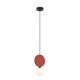 Підвісний світильник, люстра Italux PND-59779-1M-RED Andrea G9 1x25W IP20 червоний