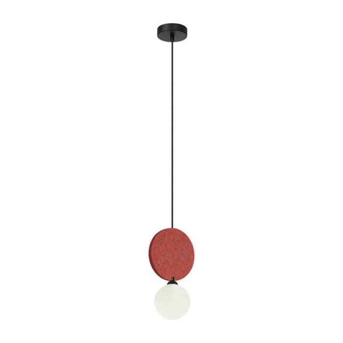 Підвісний світильник, люстра Italux PND-59779-1M-RED Andrea G9 1x25W IP20 червоний