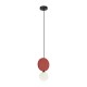 Підвісний світильник, люстра Italux PND-59779-1M-RED Andrea G9 1x25W IP20 червоний
