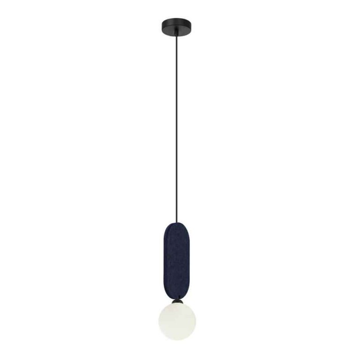 Підвісний світильник, люстра Italux PND-59815-1-BLU Lorenzo G9 1x25W IP20 синій