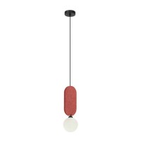 Подвесной светильник, люстра Italux PND-59815-1-RED Lorenzo G9 1x25W IP20 красный
